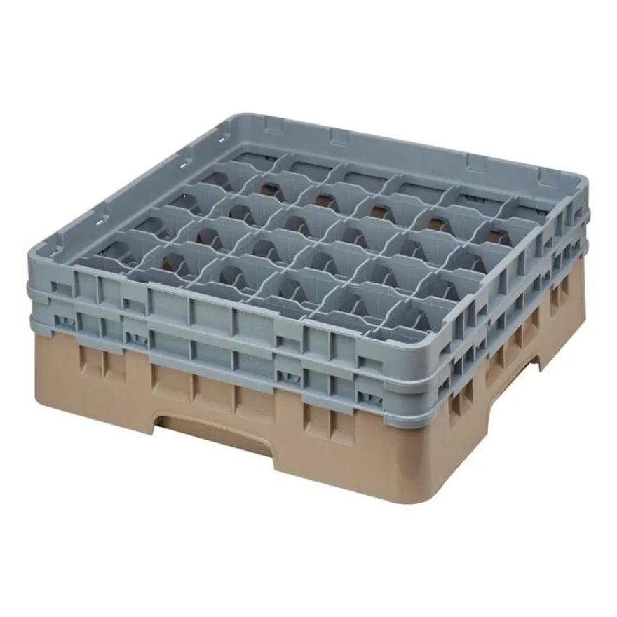 Cambro Gläserspülkorb beige mit 36 Fächern max Glashöhe 13,3cm