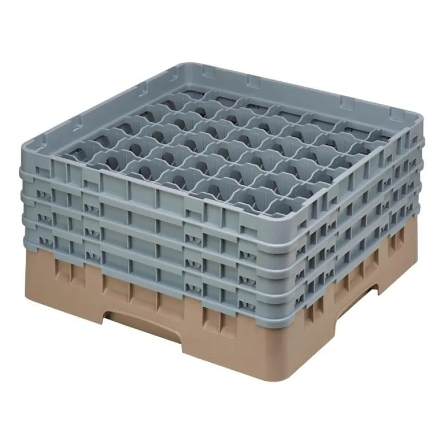 Cambro Gläserspülkorb beige mit 49 Fächern max Glashöhe 21,5cm
