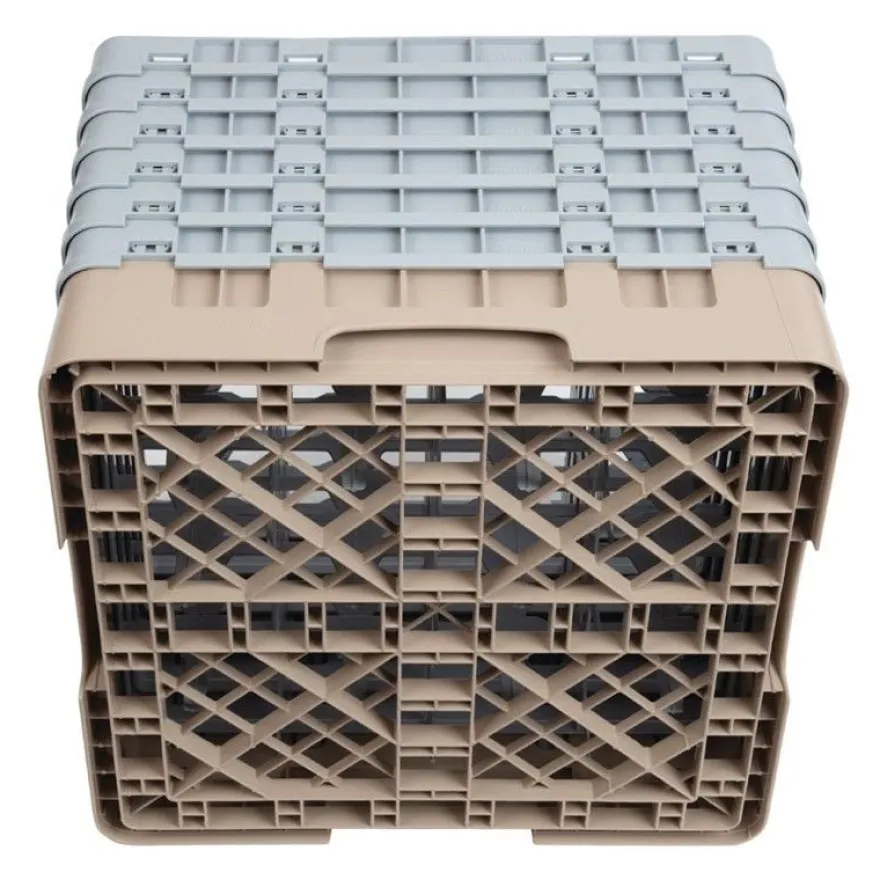Cambro Gläserspülkorb beige mit 16 Fächern max Glashöhe 29,8cm