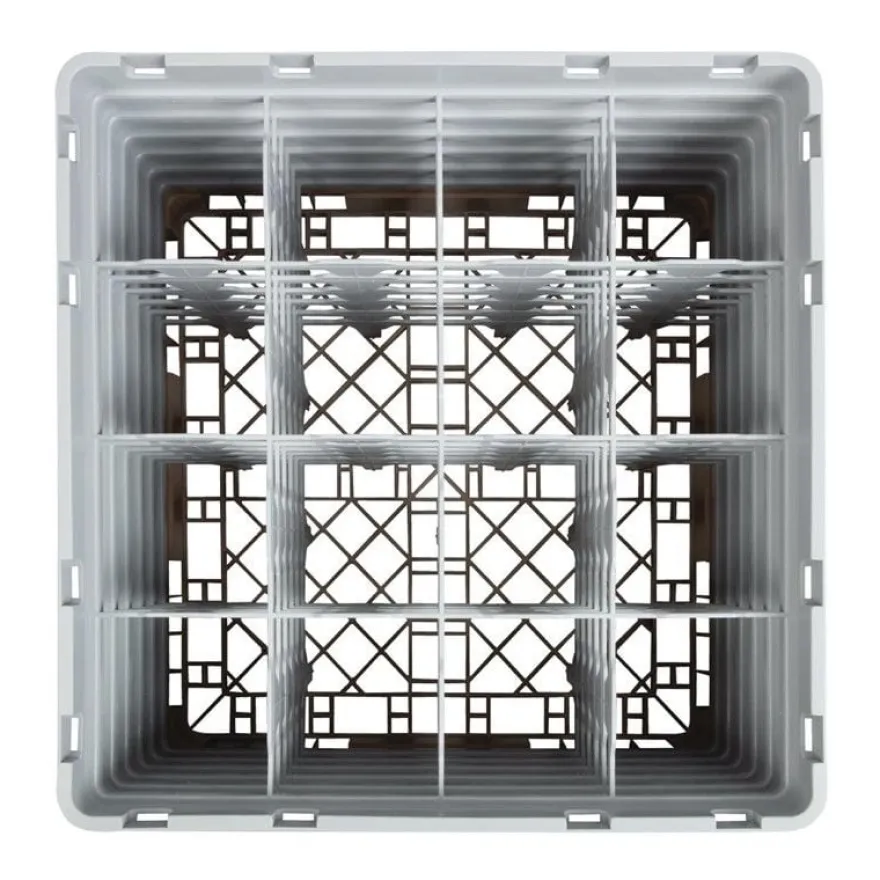Cambro Gläserspülkorb beige mit 16 Fächern max Glashöhe 29,8cm