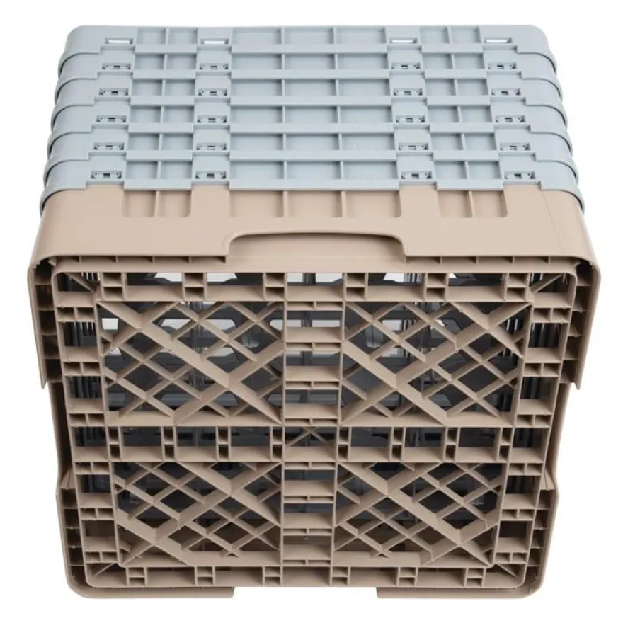 Cambro Gläserspülkorb beige mit 16 Fächern max Glashöhe 29,8cm