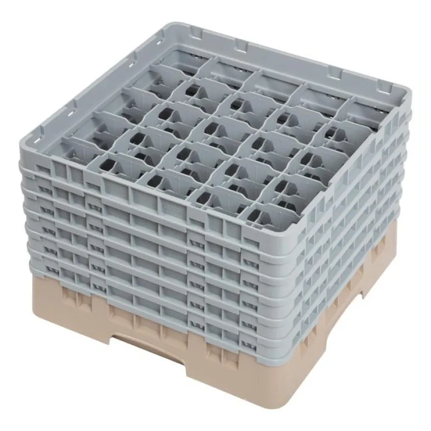 Cambro Gläserspülkorb beige mit 25 Fächern max Glashöhe 29,8cm