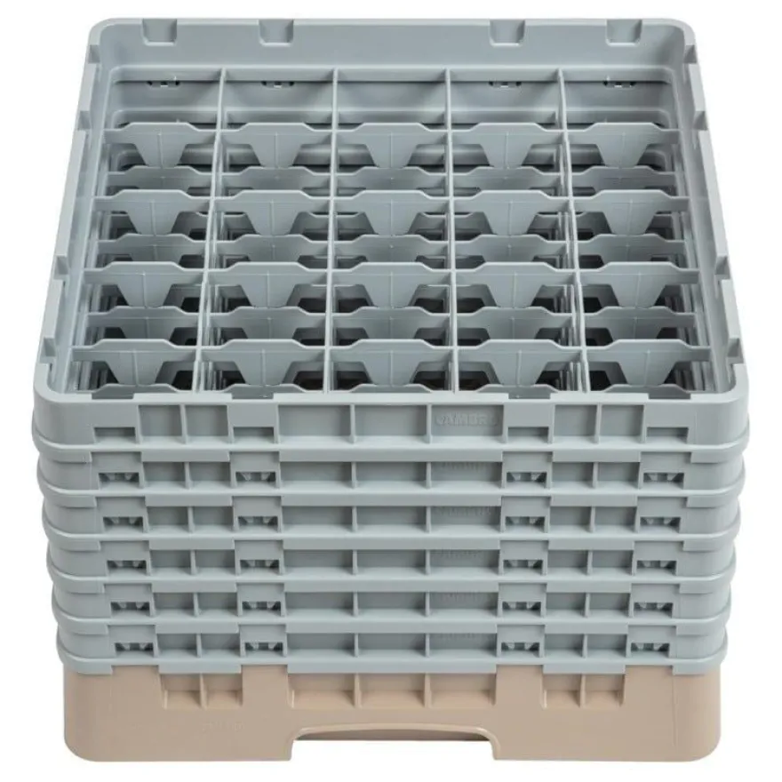Cambro Gläserspülkorb beige mit 25 Fächern max Glashöhe 29,8cm