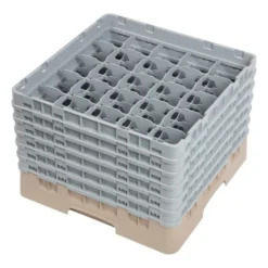 Cambro Gläserspülkorb beige mit 25 Fächern max Glashöhe 29,8cm