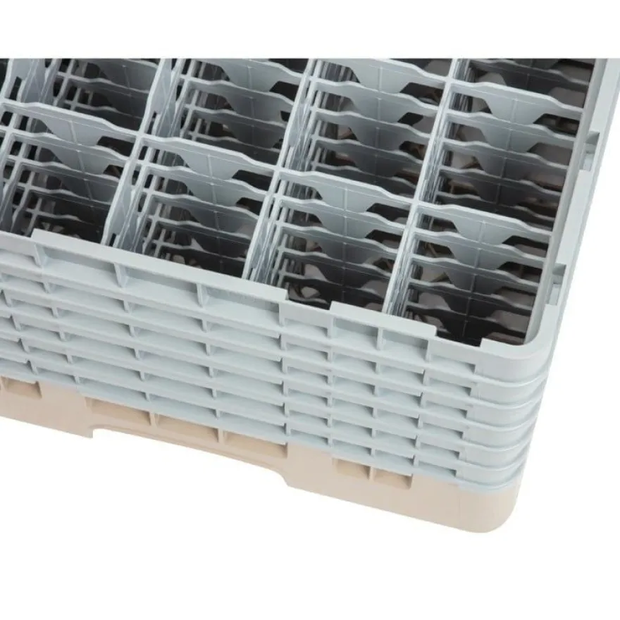 Cambro Gläserspülkorb beige mit 25 Fächern max Glashöhe 29,8cm