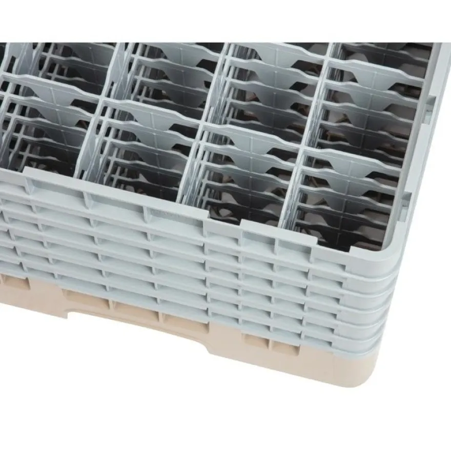 Cambro Gläserspülkorb beige mit 25 Fächern max Glashöhe 29,8cm