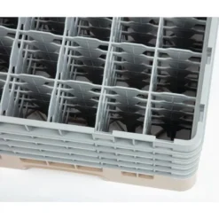 Cambro Gläserspülkorb beige mit 36 Fächern max Glashöhe 25,7cm
