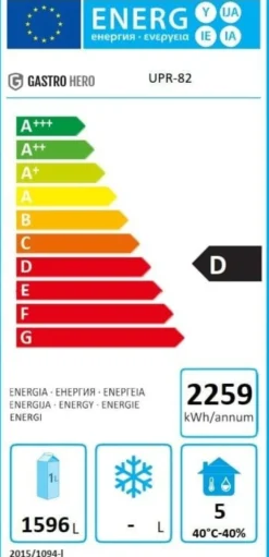 Coreco Edelstahlkühlschrank US Range 2200