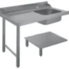 Dexion Zulauftisch, ein Becken, Anbau links, 1500x720x850 mm
