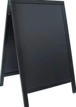 Doppeltafel 85 cm, schwarz, Fläche: 47 cm x 67 cm