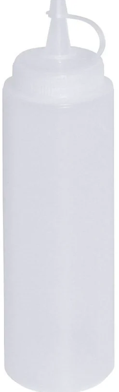 Dosierflasche, weiß, 250 ml, Schraubdeckel und Verschlusskappe