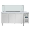 Dreitürige Saladette Thekenkühlschrank der Polar U-Serie
