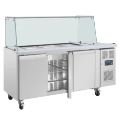 Dreitürige Saladette Thekenkühlschrank der Polar U-Serie