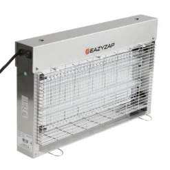 Eazyzap LED Insektenvernichter 100m² 14W, gebürsteter Edelstahl, energieeffizient