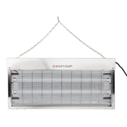 Eazyzap LED Insektenvernichter 150m² 20W, gebürsteter Edelstahl, energieeffizient
