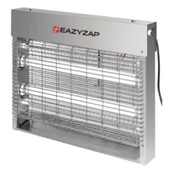 Eazyzap LED Insektenvernichter 30m² 8W, gebürsteter Edelstahl, energieeffizient
