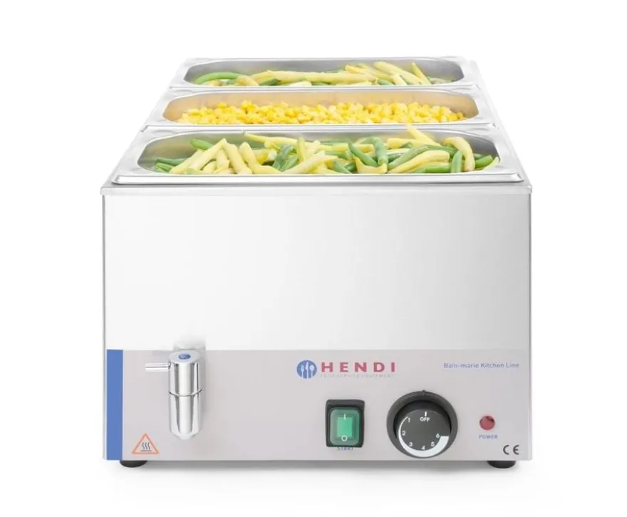 Eco Line Bain-Marie elektrisch mit Wasserablasshahn