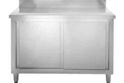 Edelstahl Arbeitsschrank Basic 140x60 mit Aufkantung 100 mm