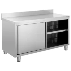 Edelstahl-Arbeitsschrank ECO 15x7 mit Aufkantung