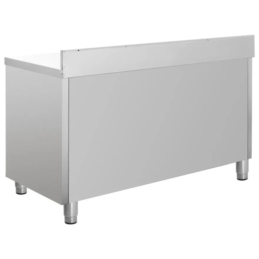 Edelstahl-Arbeitsschrank ECO 18x6 mit Aufkantung