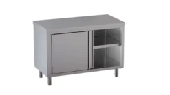 Edelstahl Arbeitsschrank ECO 14x6 ohne Aufkantung
