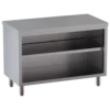 Edelstahl-Arbeitsschrank ECO 6x6 offen ohne Aufkantung