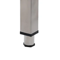 Edelstahl Arbeitstisch Basic 12x6 mit Aufkantung