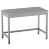 Edelstahl Arbeitstisch Eco 10x6 ohne Grundboden