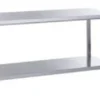 Edelstahl Arbeitstisch Eco 8x7 mit Grundboden