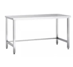 Edelstahl Arbeitstisch Eco 8x6 ohne Grundboden