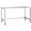 Edelstahl Arbeitstisch Eco 15x6 ohne Grundboden