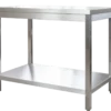 Edelstahl Arbeitstisch Profi 600 x 600 mm - mit Grundboden