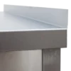 Edelstahl Arbeitstisch Profi 1600 x 700 mm - mit Grundboden und Aufkantung