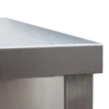 Edelstahl Arbeitstisch Profi 700 x 700 mm - mit Grundboden