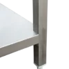 Edelstahl Arbeitstisch Profi 1200 x 700 mm - mit Grundboden