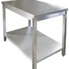 Edelstahl Arbeitstisch Profi 1400 x 600 mm - mit Grundboden