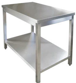 Edelstahl Arbeitstisch Profi1600 x 700 mm - mit Grundboden