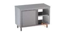 Edelstahl Durchreicheschrank ECO 16x7 mit Schiebetüren