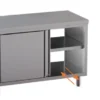 Edelstahl Durchreicheschrank ECO 20x6 mit Schiebetüren