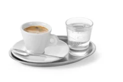 Edelstahl Kaffeehaustablett, 285 x 220 mm