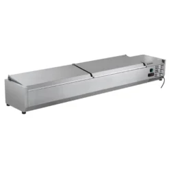 Edelstahl-Kühlaufsatz ECO 10 x GN 1/4