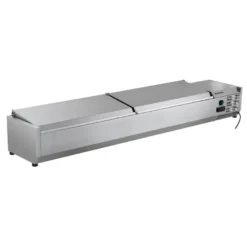 Edelstahl-Kühlaufsatz ECO 9 x GN 1/4