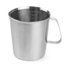 Edelstahl Messbecher, Inhalt 1,0 Liter
