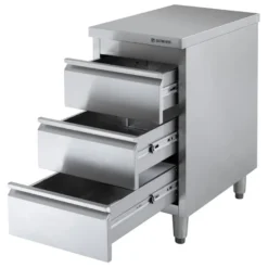 Edelstahl-Schubladenschrank BASIC 3er Einheit 600, AISI 201
