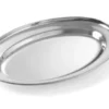 Edelstahl Serviertablett oval 500 x 350 mm