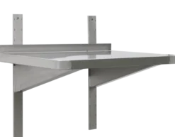 Edelstahl WandbordProfi 2000 x 400 x 40 mm