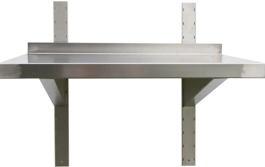Edelstahl WandbordProfi 2000 x 400 x 40 mm