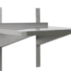 Edelstahl Wandbord Profi 1600 x 400 x 40 mm