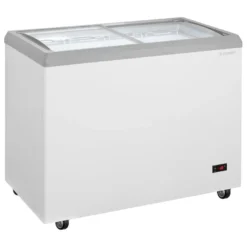 Eiscreme-Gefriertruhe 217 Liter mit LED-Beleuchtung und Rollen