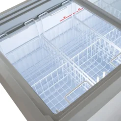 Eiscreme-Gefriertruhe 217 Liter mit LED-Beleuchtung und Rollen